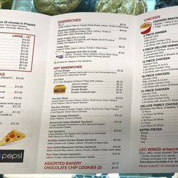 Leonardos Pizza - Menu 3