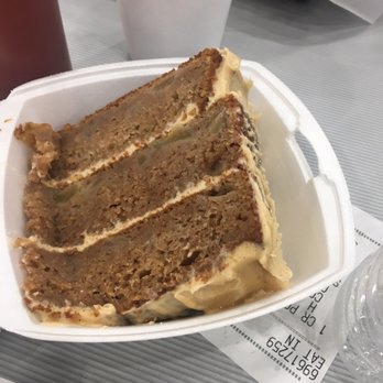 Skrimp Shack - Caramel apple spice cake. $3.50/slice - Seafood Near Me - Hampton, Virginia