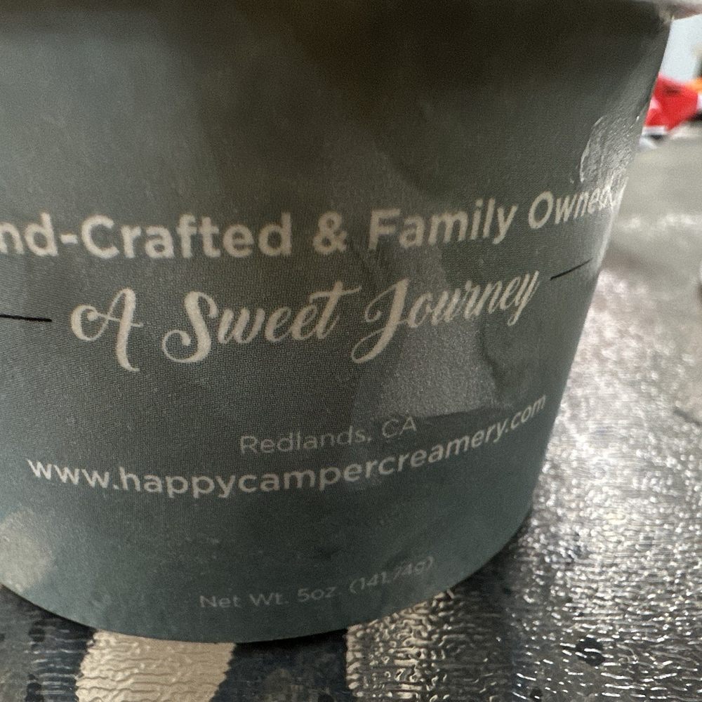 Happy Camper Creamery - Handcrafted kind of had a whooped tasting to it - Ice Cream & Frozen Yogurt Near Me - Redlands, California Happy Camper Creamery - Handcrafted kind of had a whooped tasting to it - Ice Cream & Frozen Yogurt Near Me - Redlands, California