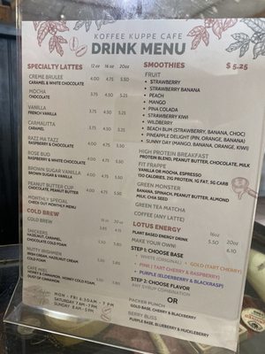 Menu photo 1 Koffee Kuppe Cafe Fremont, MI Menu photo 1 Koffee Kuppe Cafe Fremont, MI