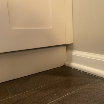 Craftedwild Cabinetry - First try - base board of cabinet doesn't match baseboards - Cabinetry Near Me - Vernon Hills, Illinois