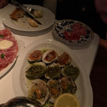 Carbone Miami - Assorted Baked Clams - New American Near Me - Miami, Florida Carbone Miami - Assorted Baked Clams - New American Near Me - Miami, Florida