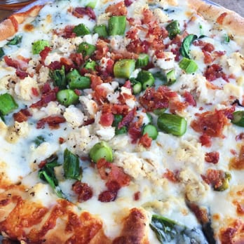Freetail Brewing - Carbonara pizza (small -$15) - Pubs Near Me - San Antonio, Texas Freetail Brewing - Carbonara pizza (small -$15) - Pubs Near Me - San Antonio, Texas