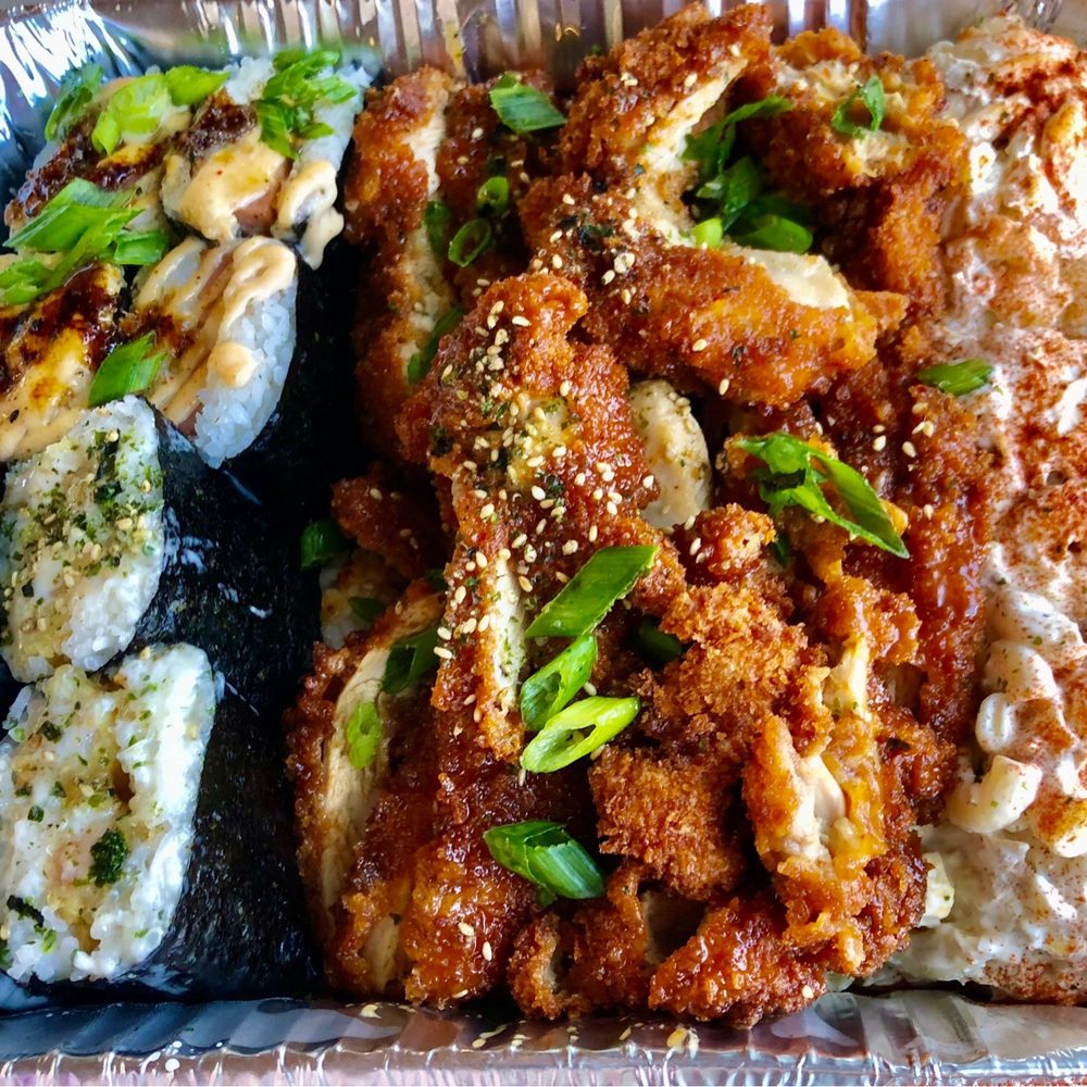 Shootz - Kimchi Butter Katsu Chicken family meal ($45) includes rice, Mac Salad, musubis. So good. - Hawaiian Near Me - Stanton, California Shootz - Kimchi Butter Katsu Chicken family meal ($45) includes rice, Mac Salad, musubis. So good. - Hawaiian Near Me - Stanton, California