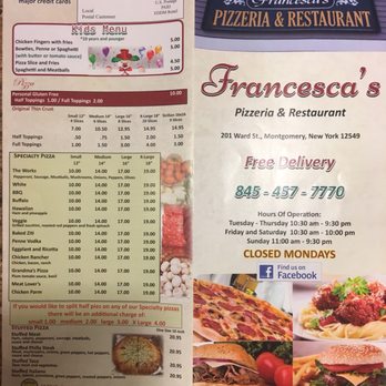 Francesca's - Pizza Near Me - Montgomery, New York