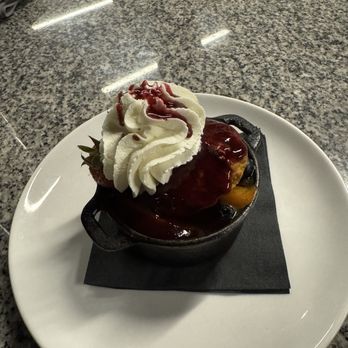River House - Sweet potato peach cobbler - New American Near Me - Louisville, Kentucky