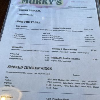 Murky Waters Blues & BBQ - upstairs menu - Barbeque Near Me - Ocean Springs, Mississippi Murky Waters Blues & BBQ - upstairs menu - Barbeque Near Me - Ocean Springs, Mississippi