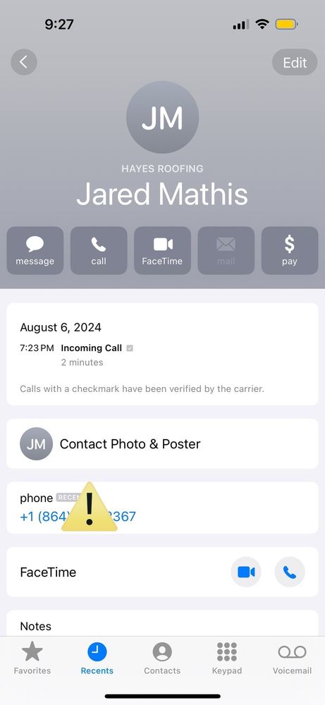 Slide of Hayes Roofing