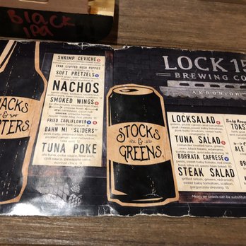 Lock 15 Brewing Co. - Menu - Brewpubs Near Me - Akron, Ohio Lock 15 Brewing Co. - Menu - Brewpubs Near Me - Akron, Ohio