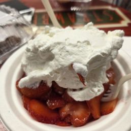 Bowl of strawberries with homemade whipped cream! 5/5 Bowl of strawberries with homemade whipped cream! 5/5