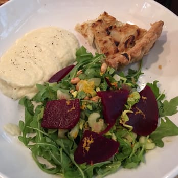 Brick Store Pub - This was the beet salad with onion tart my vegetarian dad had. He loved it! - Pubs Near Me - Decatur, Georgia Brick Store Pub - This was the beet salad with onion tart my vegetarian dad had. He loved it! - Pubs Near Me - Decatur, Georgia