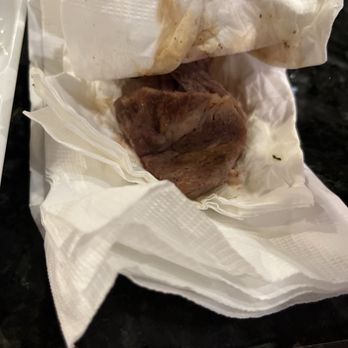 Gogi Time - This photo shows the brisket I got and it was very chewy and you cannot eat it - Korean Near Me - Oakland, California