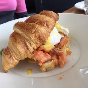 Strawberry Fare - Salmon Benedict on a croissant - Desserts Near Me - Christchurch, AUK