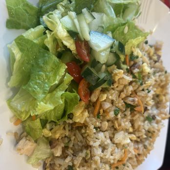 Alpaca Chicken - Arroz Chaufa with side Salad - Peruvian Near Me - Raleigh, North Carolina Alpaca Chicken - Arroz Chaufa with side Salad - Peruvian Near Me - Raleigh, North Carolina