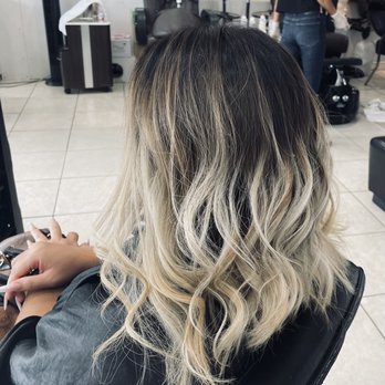 Gigi's Nails & Spa - Short hair: From black to Ash blonde balayage - Nail Salons Near Me - San Diego, California Gigi's Nails & Spa - Short hair: From black to Ash blonde balayage - Nail Salons Near Me - San Diego, California