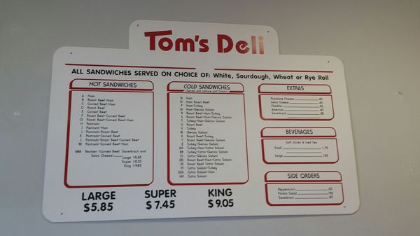 Menu photo 6 Tom's Deli Saint George, UT Menu photo 6 Tom's Deli Saint George, UT