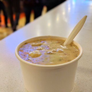 Market Grill - Clam chowder, 8oz, $5 - Seafood Near Me - Seattle, Washington