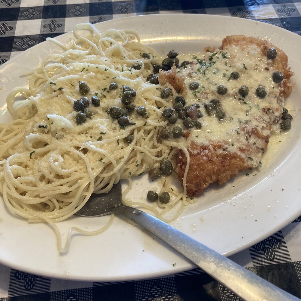 Bella Cucina Italian Family Restaurant - Chicken Francese (with added capers on my request) - Italian Near Me - Sun City Center, Florida Bella Cucina Italian Family Restaurant - Chicken Francese (with added capers on my request) - Italian Near Me - Sun City Center, Florida