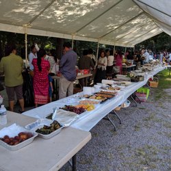 Wat Pasantidhamma - Complementary Thai buffet.