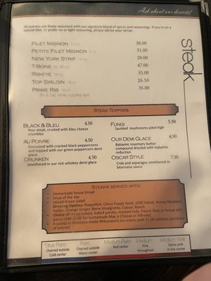 Menu photo 8 Casagranda's Steakhouse Butte, MT Menu photo 8 Casagranda's Steakhouse Butte, MT