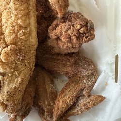 2 piece catfish and 4 wings