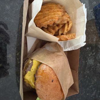Gami Burger - Double with cross cut fries - Burgers Near Me - Carmichael, California Gami Burger - Double with cross cut fries - Burgers Near Me - Carmichael, California