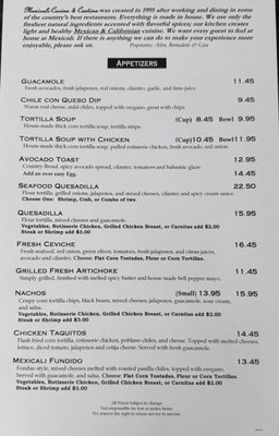 Menu photo 1 Mexicali Cocina & Cantina Studio City, CA Menu photo 1 Mexicali Cocina & Cantina Studio City, CA