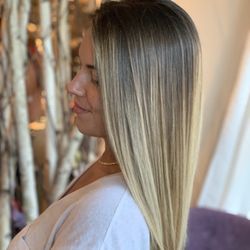 Balayage and haircut