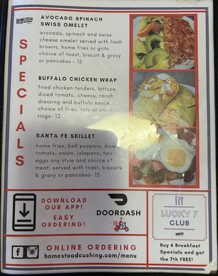 Menu photo 1 Homestead Family Restaurant Cushing, OK Menu photo 1 Homestead Family Restaurant Cushing, OK