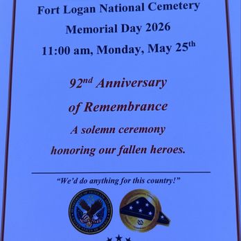 Fort Logan National Cemetery - Fort Logan National Cemetery Memorial Day 2026-92nd Anniversary of Remembrance. - Funeral Services & Cemeteries Near Me - Denver, Colorado