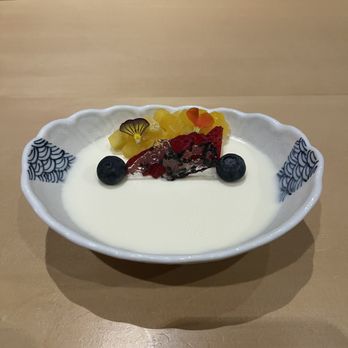 Omakase - Yuzu panna cotta - Sushi Bars Near Me - San Francisco, California Omakase - Yuzu panna cotta - Sushi Bars Near Me - San Francisco, California
