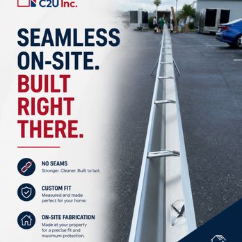 Gutters C2U - Seamless On site - Gutter Services Near Me