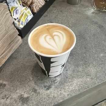 Birch Coffee - a cup of coffee with a heart drawn in it - Coffee & Tea Near Me - New York, New York