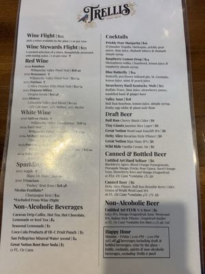 Menu photo 2 Trellis Dundee, OR