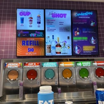 Fat Tuesday - a digital menu at a fast food restaurant - Cocktail Bars Near Me - Savannah, Georgia Fat Tuesday - a digital menu at a fast food restaurant - Cocktail Bars Near Me - Savannah, Georgia