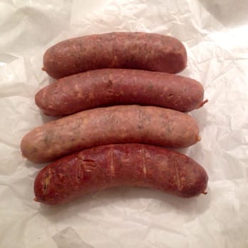Heywood's Provision Company - 1 lb of andouille sausage (smoked and cured without added chemical nitrates) - Butcher Near Me - Marietta, Georgia Heywood's Provision Company - 1 lb of andouille sausage (smoked and cured without added chemical nitrates) - Butcher Near Me - Marietta, Georgia