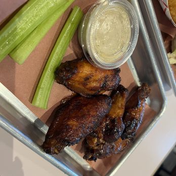 Blue Oak BBQ - Smoked peach bbq wings - Barbeque Near Me - Huntsville, Alabama