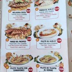 Punto Rojo - Menu