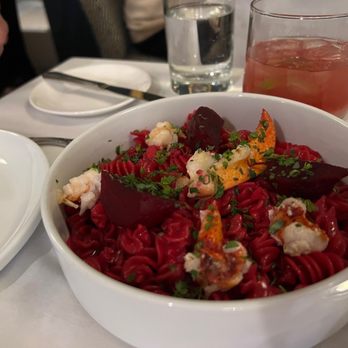 The Essex - Lobster and beet fusilli - New American Near Me - old saybrook, Connecticut