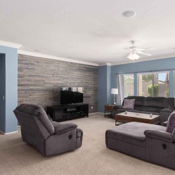 American Standard Painting - Installed feature wall in family room and painted interior - Flooring Near Me American Standard Painting - Installed feature wall in family room and painted interior - Flooring Near Me