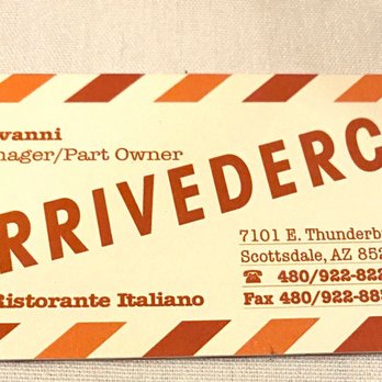 Arrivederci - Italian Near Me - Scottsdale, Arizona