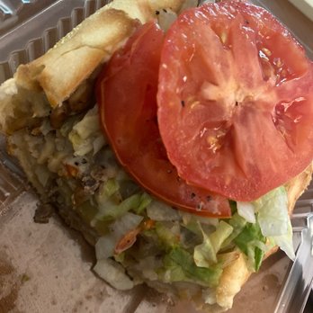 Mamma Lucia Italian Restaurant - Half of eaten Steak & Cheese - Italian Near Me - Dunkirk, Maryland