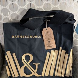 Tote bag. It's free if you have a premium membership at either Barnes & Noble, or Paper Source. Tote bag. It's free if you have a premium membership at either Barnes & Noble, or Paper Source.