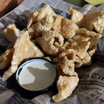 Angry Troll Brewing - Fried pork skins appetizer. - Pizza Near Me - Elkin, North Carolina