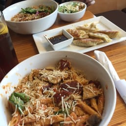 huge portions & potstickers for an appetizer was a great choice!