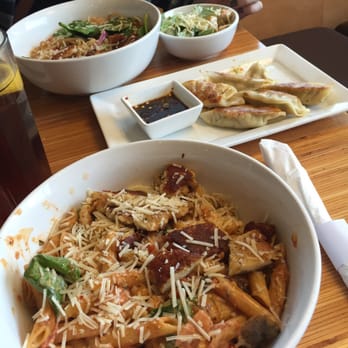 Noodles and Company - huge portions & potstickers for an appetizer was a great choice! - Noodles Near Me - Lancaster, Pennsylvania