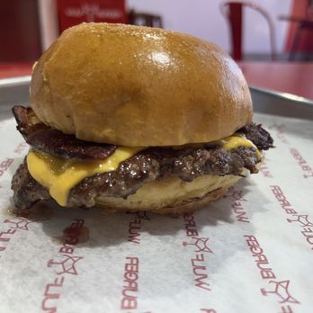 Wulf Burger - Wulf Junior add bacon, no lettuce, tomato or sauce - Burgers Near Me - Frisco, Texas Wulf Burger - Wulf Junior add bacon, no lettuce, tomato or sauce - Burgers Near Me - Frisco, Texas