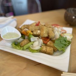 Pho Bar - Salt and Pepper Tofu with Cilantro Cream Sauce