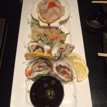 Illuzion - Japanese oysters! So sweet! And raw scallop is so fresh! - Japanese Near Me - Hoboken, New Jersey Illuzion - Japanese oysters! So sweet! And raw scallop is so fresh! - Japanese Near Me - Hoboken, New Jersey