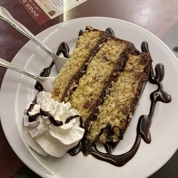 Inner Bay Cafe & Grille - Banana cake with peanut chips with chocolate frosting - Portuguese Near Me - New Bedford, Massachusetts
